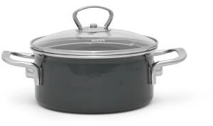 Riess Kasserolle mit Glasdeckel 16 cm 1L Dark Grey
