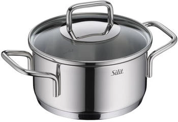 Silit Bratentopf Extra Cook Glasdeckel Innenskalierung breiter Sch&uuml;ttrand hochwertig 16 cm