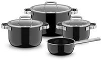 WMF Topf-Set "Fusiontec Mineral Pro" Set, 7 tlg. tlg. Edelstahl Glas