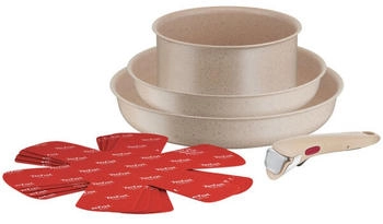 Tefal Ingenio Delight 8-teiliges Set L7839802 Kochgeschirr-Set Pfannen Kochtöpfe Induktion Antihaftbeschichtung stapelbar spülmaschinengeeignet