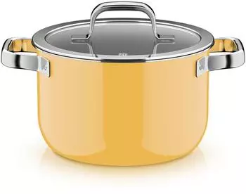 WMF Topf-Set Fusiontec Mineral Pro Mango Yellowlanglebig kratzfest induktionsgeeignet 1-tlg. 20 cm