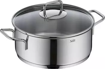 Silit Roasting PBratentopf Extra Cook Glasdeckel Edelstahl 18/10 SiliTherm Universalboden induktions- spülmaschinengeeignet 2-tlg.an Extra Cook SiliTherm Universalboden induktions- spülmaschinengeeignet 2-tlg.