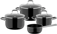 WMF Topf-Set "Fusiontec Essential Pro" Set, 7 tlg. tlg. Edelstahl Glas