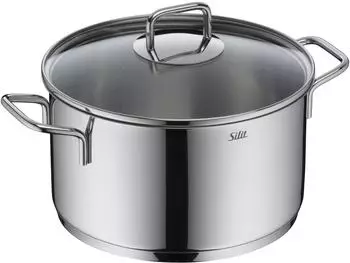 Silit Kochtopf Extra Cook Glasdeckel Edelstahl 18/10 2-tlg.