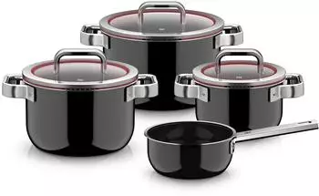 WMF Topf-Set Fusiontec Function Pro schwarz 4-tlg.