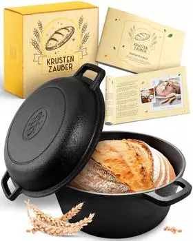 Krustenzauber Topf Gusseisen Topf 4,7l