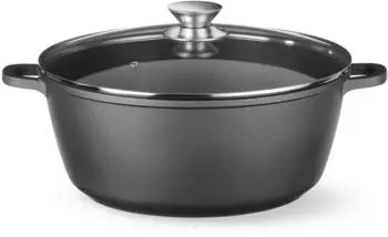 Hendi Kasserolle mit Antihaft-Beschichtung 7,5L Schwarz 387x310x(H)130mm