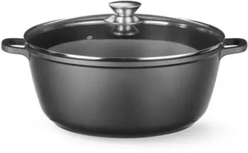 Hendi Kasserolle mit Antihaft-Beschichtung 7L Schwarz 367x290x(H)122mm