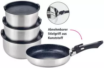GSW Topf-Set EASY CLICK Edelstahl