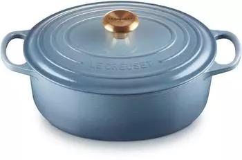 Le Creuset Signature Bräter 29 cm rund Chambray