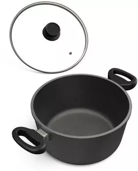 W. Hoffmann Kochtopf mit Glasdeckel 4 Liter &Oslash; 24 cm