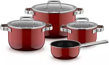 WMF Topfset Fusiontec Mineral Pro 4-tlg. Passion Red