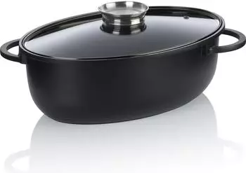 Kela Kasserolle Atura 8,0 L mit Deckel schwarz