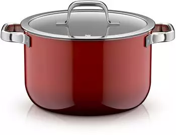 WMF Fusiontec Mineral Pro Kochtopf mit Deckel 24 cm Passion Red (519555290)