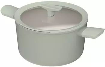 BergHOFF Ceramic aluminum stewpot Balance Sage with lid 24 cm