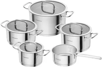 Henckels by Zwilling Kochtopf-Set Pulse 5-tlg. Silber