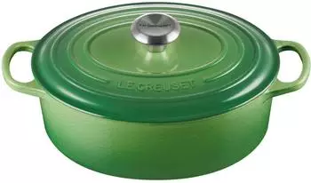 Le Creuset Signature Br&auml;ter oval 27 cm Bamboo