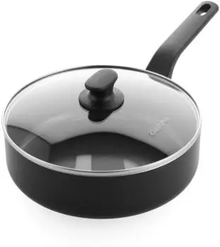 GreenPan Sauteuse aluminium Essence mit Deckel 24 cm schwarz