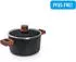 Woll Woll Gusstopf EcoLogic QXR Induktion mit Holzgriffen (20 cm / 12 cm / 3 Liter)