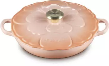 Le Creuset Gourmet-Profitopf Blume in p&ecirc;che