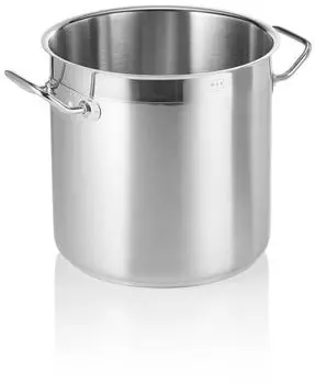 WAS Germany Profi Edelstahl-Kochtopf Suppentopf mit Deckel, 10,0 Liter, &Oslash;xH: 24 x 25 cm