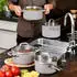 Tescoma Topfset DELIGHT Taupe 8-teilig