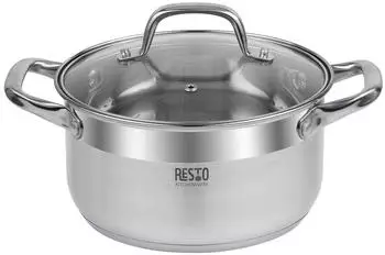 Resto Kitchenware Libra Kochtopf Edelstahl 18/10 3,6 L &Oslash; 20 cm x 28,5 cm