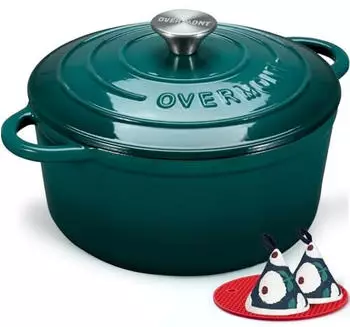 Overmont Emaille Bräter 26cm Seeblau