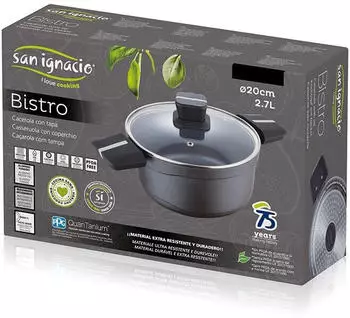 San Ignacio Bistro Grey 20 cm cast aluminium with lid