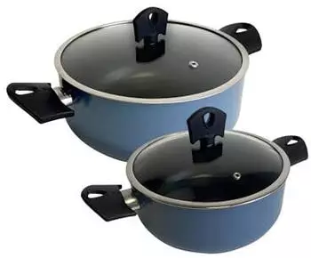 San Ignacio Noia 2 pcs. blue pressed aluminium (20/24 cm)