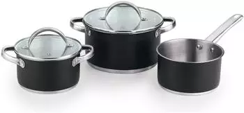 San Ignacio Induction cookware set 5 pcs. steel (16/20/24 cm) (BGEU-5508)
