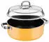 WMF Fusiontec Mineral Pro, Schmortopf mit Deckel, 28 cm, Mango Yellow