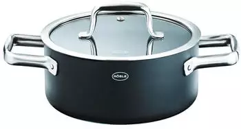 R&ouml;sle Bratentopf EBONIC &Oslash; 20 cm ProNero mit Glasdeckel