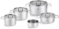 Fissler Topf-Set "Viseo Pro" Set, 3 Kocht&ouml;pfe & 1 Bratentopf mit Deckel, 1