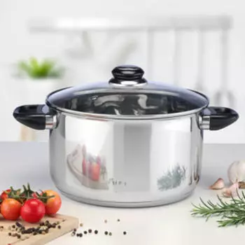 Haushalt International Simmer- Kochtopf Edelstahl 1,5 L 14cm &Oslash; 20 cm