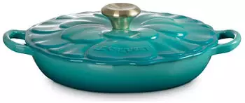 Le Creuset Gourmet-Profitopf Blume in bleu riviera