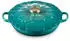 Le Creuset Gourmet-Profitopf Blume in bleu riviera