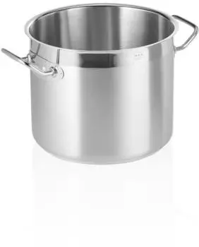 WAS Germany Profi Edelstahl-Kochtopf Fleischtopf mit Deckel 9,0 Liter &Oslash;xH: 24 x 21 cm