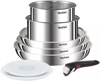 Tefal Stainless steel cookware set Ingenio Emotion 8 pieces (L8968S04)