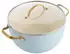 GreenPan Kochtopfset Padova Reserve hellblau Weiß Gold Metall Glas 6-teilig