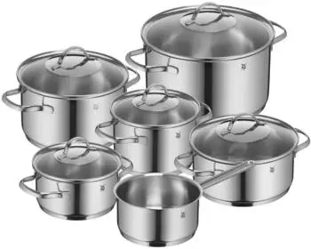WMF WMF Topf-Set Provence Plus, Kochtopf Set mit Glasdeckel 11-tlg.