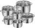 WMF WMF Topf-Set Provence Plus, Kochtopf Set mit Glasdeckel 11-tlg.