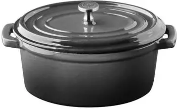 APS Mini-Topf 5 Stars mit Deckel Gusseisen &Oslash; 11,5 cm schwarz