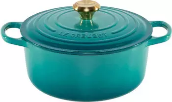 Le Creuset Gourmet-Profitopf Signature in bleu riviera (26 cm / 2,2 Liter)