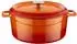 WAS Germany LAVA Kochtopf mit Deckel aus emailliertem Gusseisen Orange mit 6,7 Liter