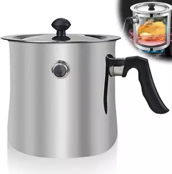 GOMETY Milchtopf mit Deckel und Pfeife doppelwandig mit Bakelitgriff 1,5 L