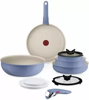 Tefal Ingenio Serenity Kochgeschirr-Set 11-teilig blue salt