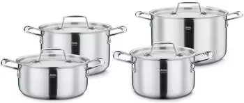 Spring Topf-Set Gourmet 4-teilig Silber