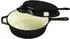 Echtwerk Schmortopf/Grillpfanne 2-in-1 Set Schwarz