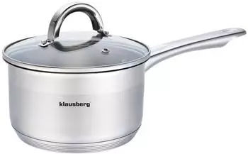 Klausberg Stieltopf 1 L H 7 cm Ø 14 cm Silber